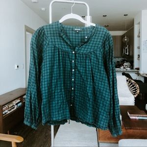 Madewell Button-Down Plaid Top